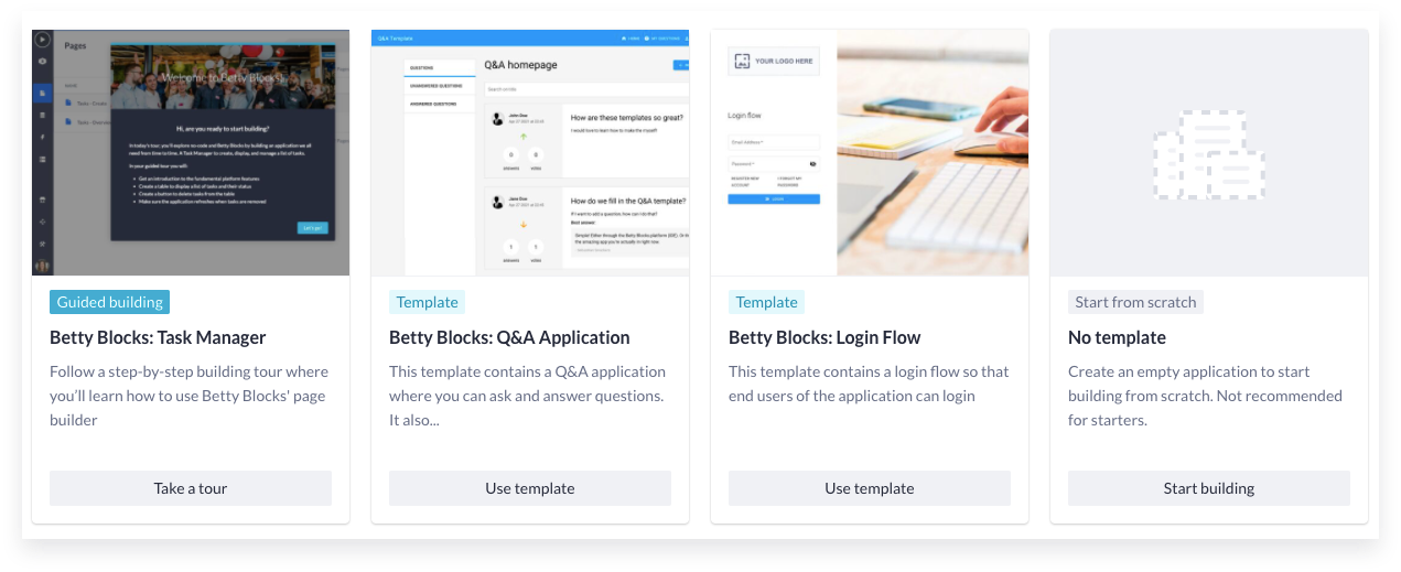 My Betty Blocks Dashboard Updates