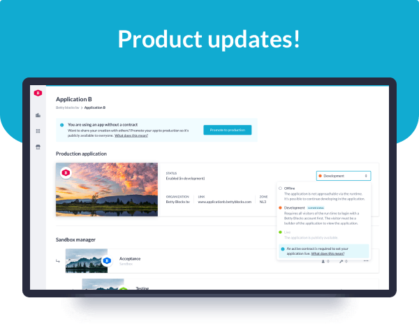 New Application Status feature